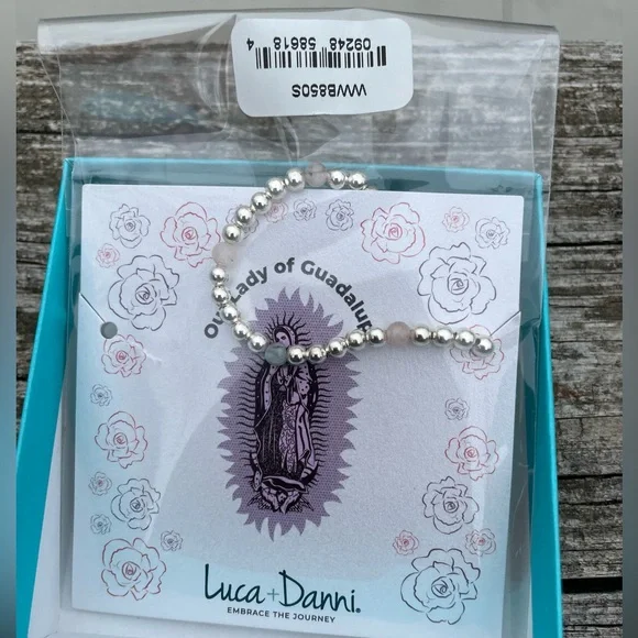 Luca + Danni Our Lady of Guadalupe Silver Plated Stretch Bracelet Size Petite - Picture 3 of 6